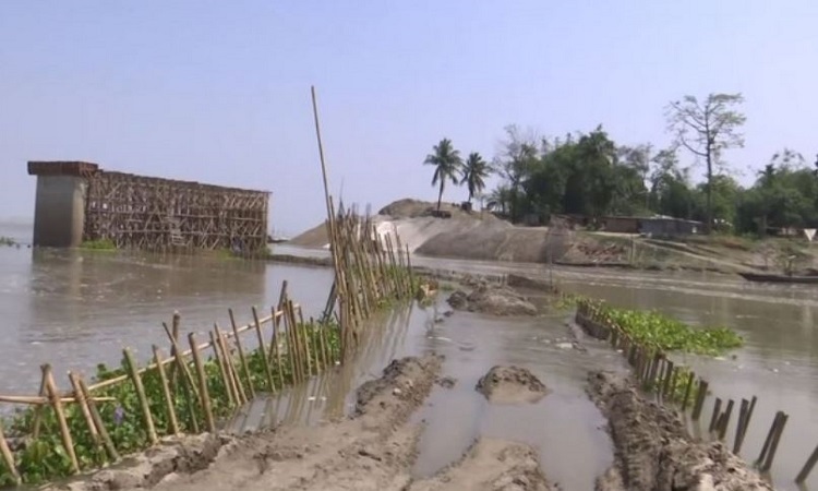 Visuals of Brahmaputra River overflowing in Assam's Mayong