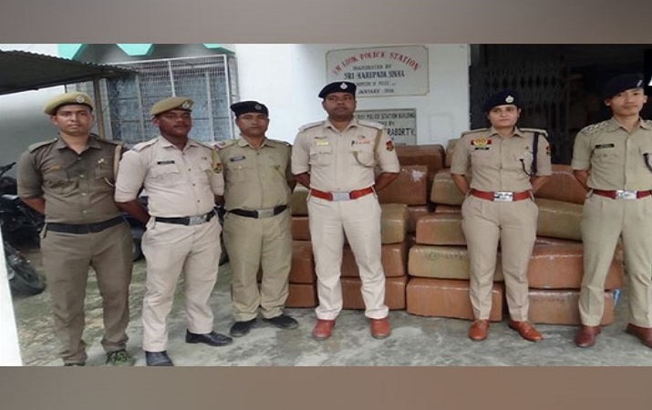 Tripura police seized Cannabis worth Rs. 2.25 crore