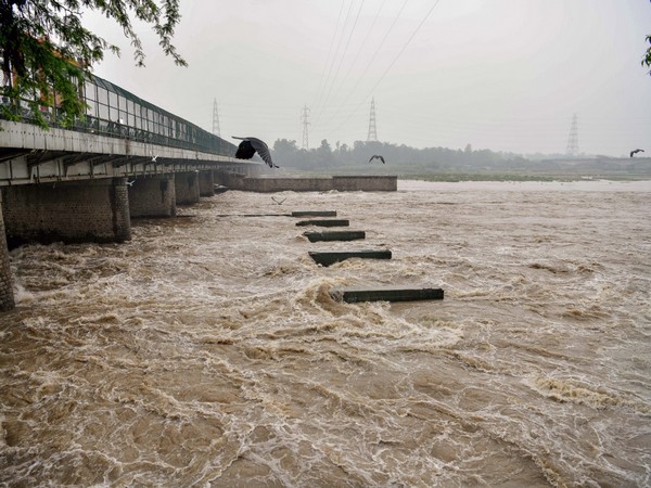 Drone visual from old Yamuna bridge