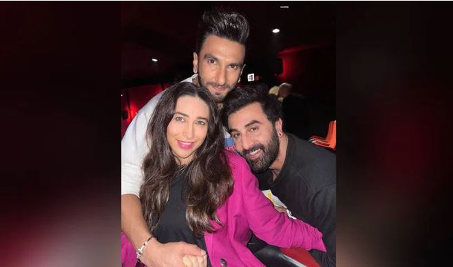 Karishma Kapoor , Ranbir Kapoor and Ranveer Singh