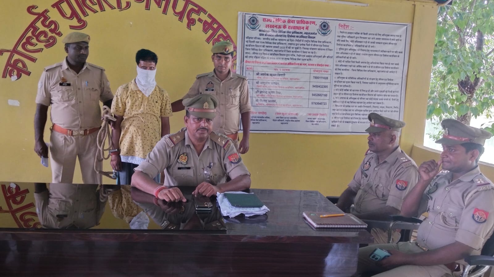 पुलिस की गिरफ्त में गैंगस्टर