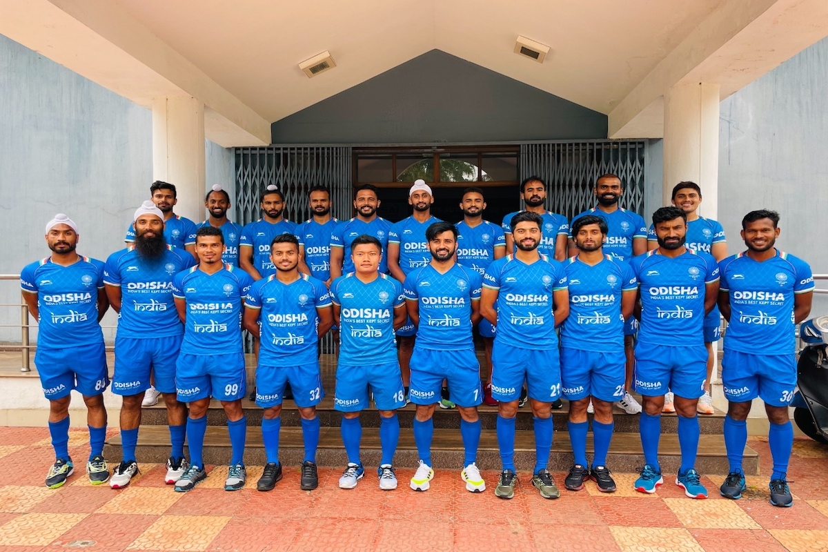 Indian Men's Hockey team arrived at Chennai Airport