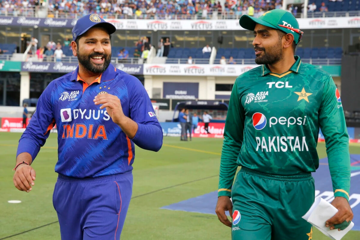 India skipper Rohit Sharma and Pakistan skipper Babar Azam