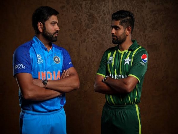 Indian skipper Rohit Sharma and Pakistan skipper Babar Azam.