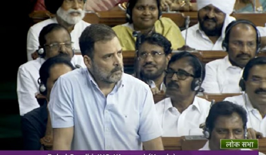 Rahul Gandhi in Lok Sabha