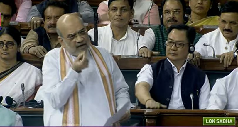 Amit Shah in Lok Sabha