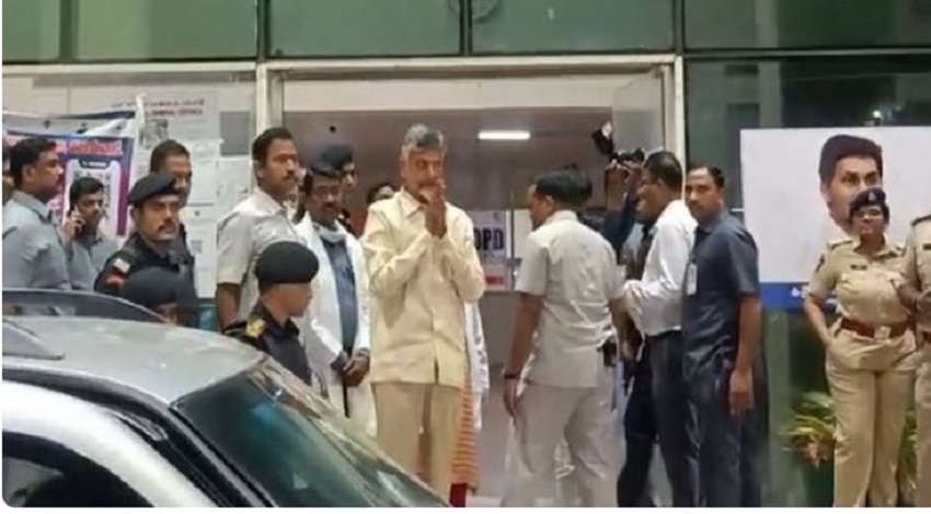 Chandrababu Naidu brought for medical