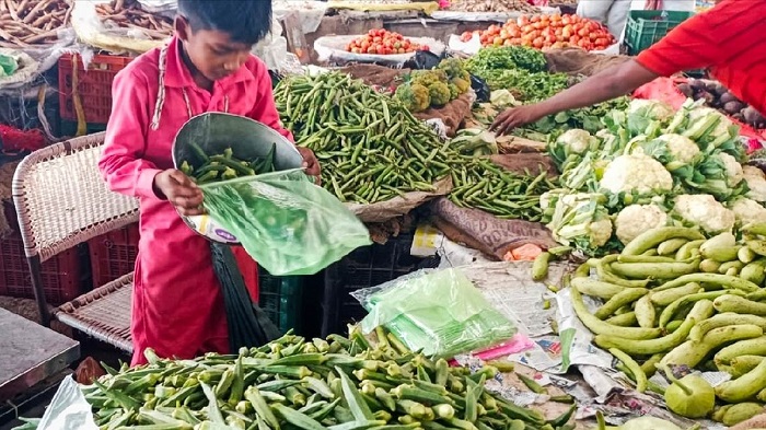 सब्जी मंडी में नहीं मिलेगी प्लास्टिक की थैलियां