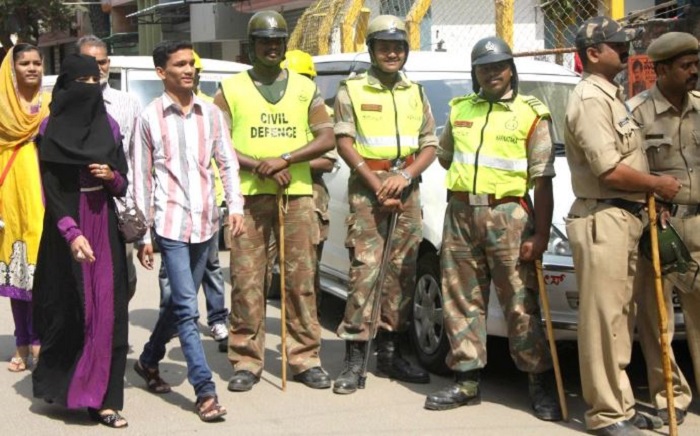 निजी परिवहन चालकों के बंद के आह्वान के बाद शहर में सुरक्षा बढ़ाई गई