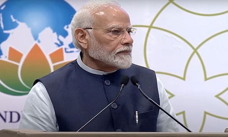 Prime Minister Narendra Modi at the launch of PM Vishwakarma scheme