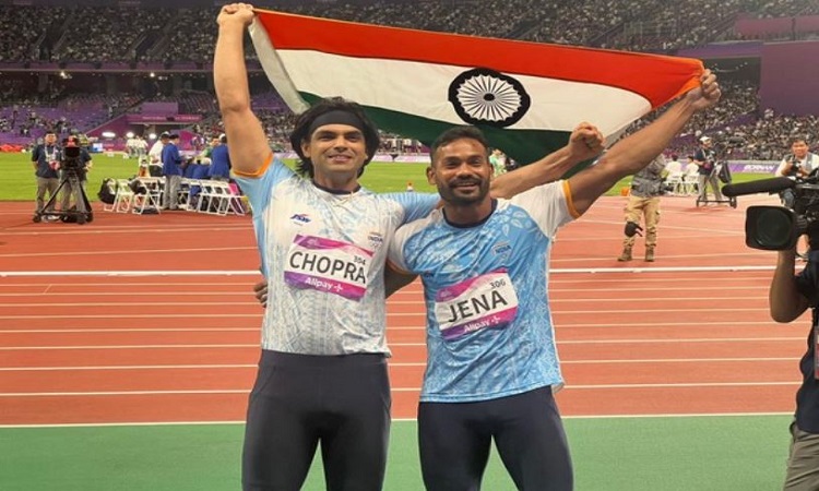 Neeraj Chopra and Kishore Kumar Jena