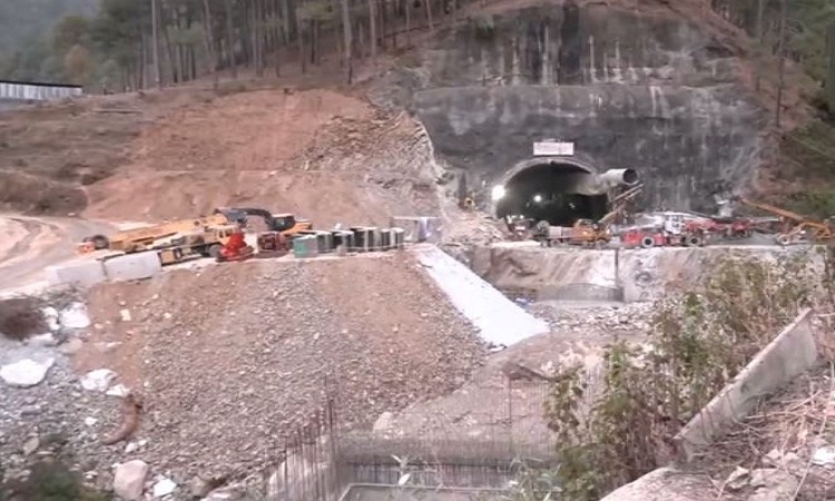 Visuals from Silkyara tunnel