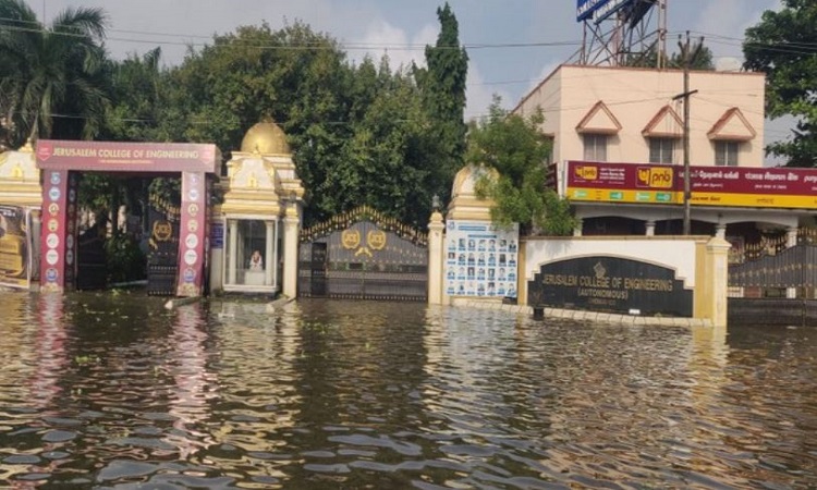 Visuals from Jerusalem College of Engineering in Chennai