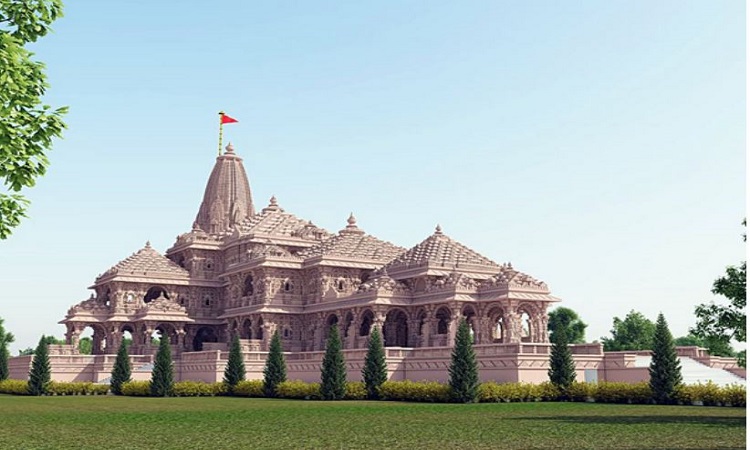 A preview of grand Ram Temple which is being constructed in Ayodhya