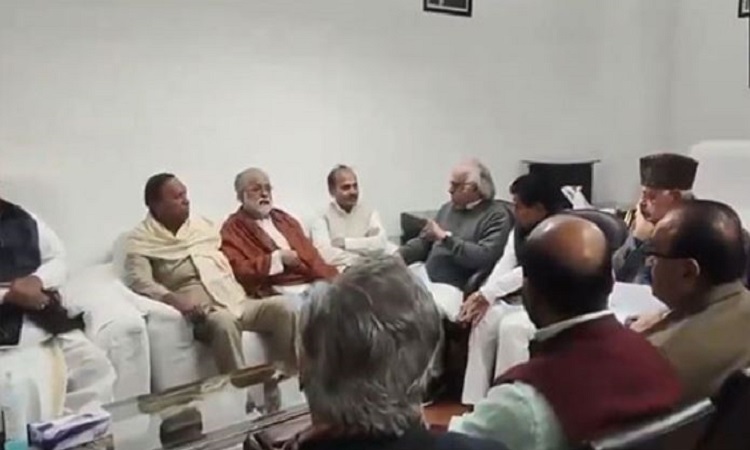 Floor leaders of INDIA bloc at a meeting