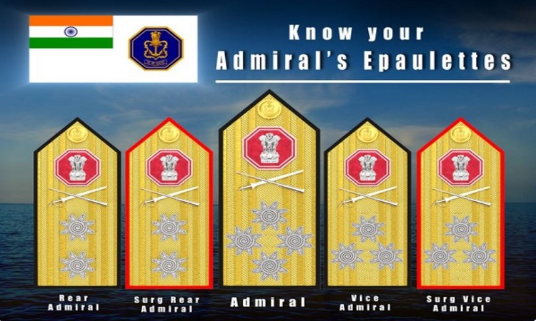 New design of Admirals Epaulettes