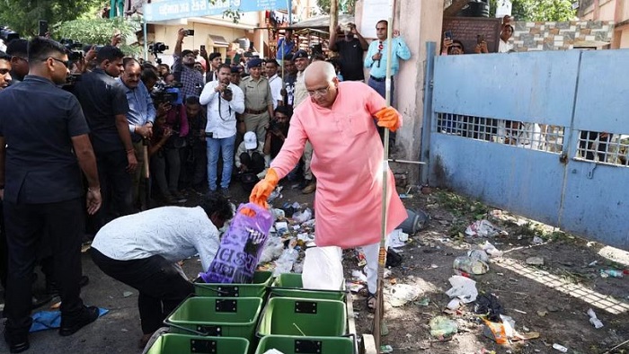 भूपेन्द्र पटेल ने स्वच्छता मुहिम की शुरुआत की