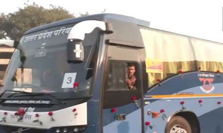 Buses carrying MLA's, leave for Ayodhya