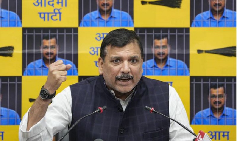 Sanjay Singh addresses the Press Conference