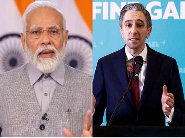 PM Narendra Modi (left), Ireland PM Simon Harris