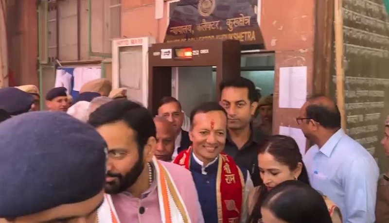 Naveen Jindal files his nomination from Kurukshetra