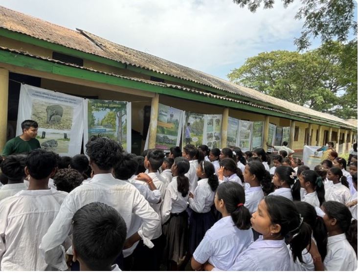 Students during an event in Guwahati