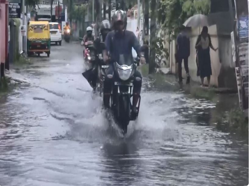 Moderate to light rainfall across Kerala