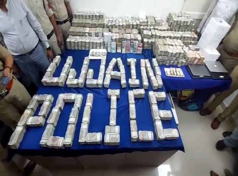 Cash seized by Ujjain Police