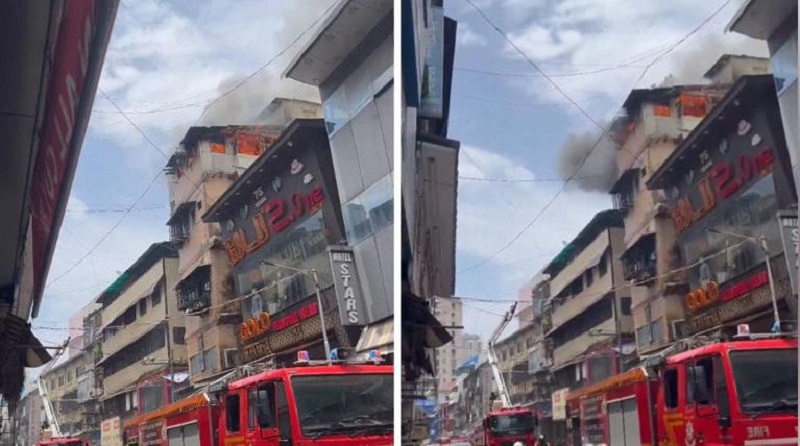 Fire breaks Bhendi Bazaar