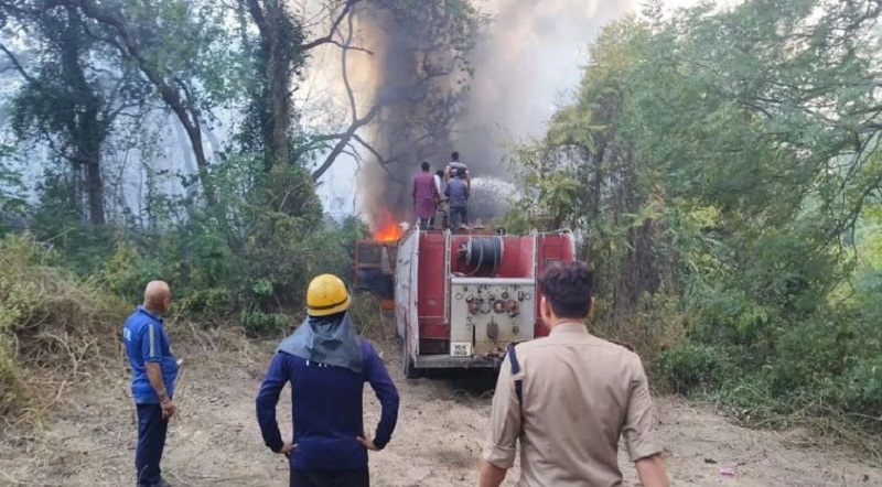 Fire near IDPL factory