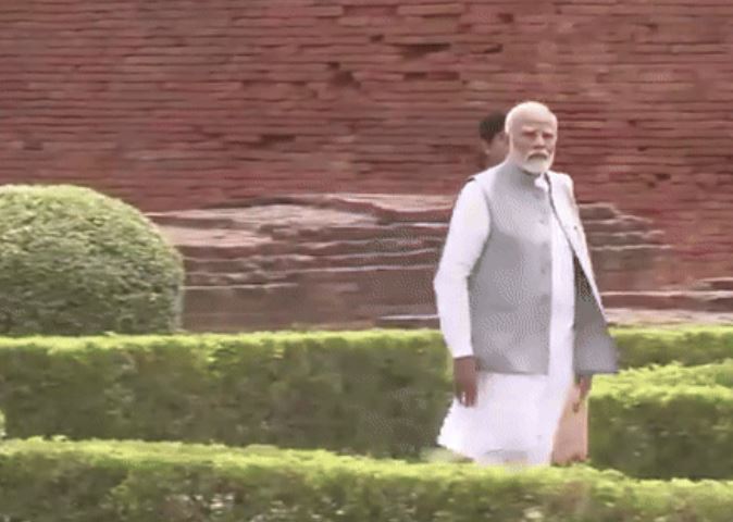 Prime Minister Narendra Modi in Nalanda