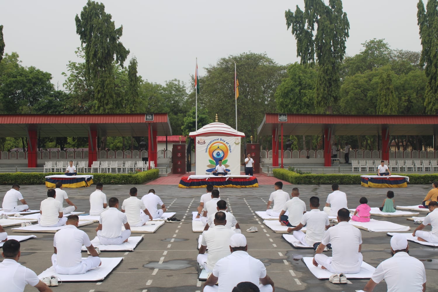 Yoga session at DRC Ayodhya Cantt