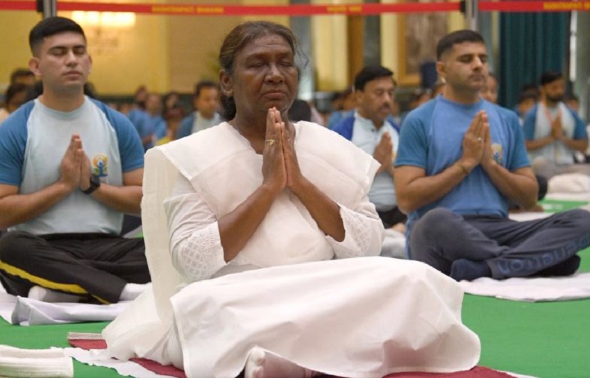 President Murmu on 10th International Day of Yoga