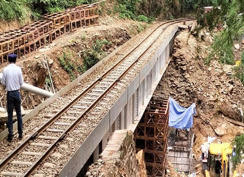 Cracks develop on Kalka -Shimla heritage line