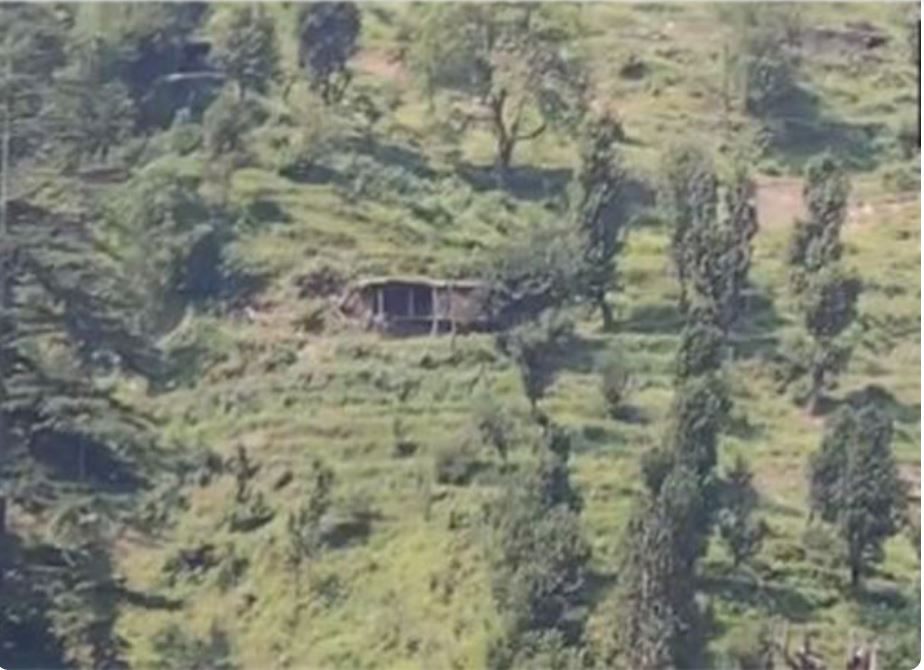 Visuals of encounter at Gandoh area of Doda