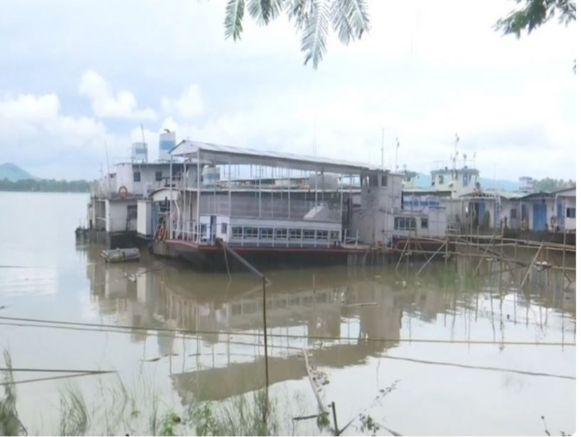 Brahmaputra river in Guwahati, Assam