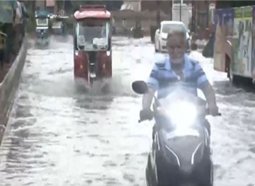 Visuals of water logging near the Golden Temple, Amritsar