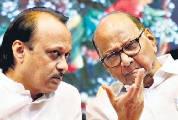 Ajit Pawar and Sharad Pawar