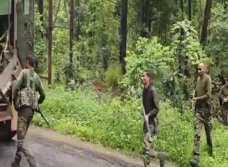 Visuals of the search operation today morning