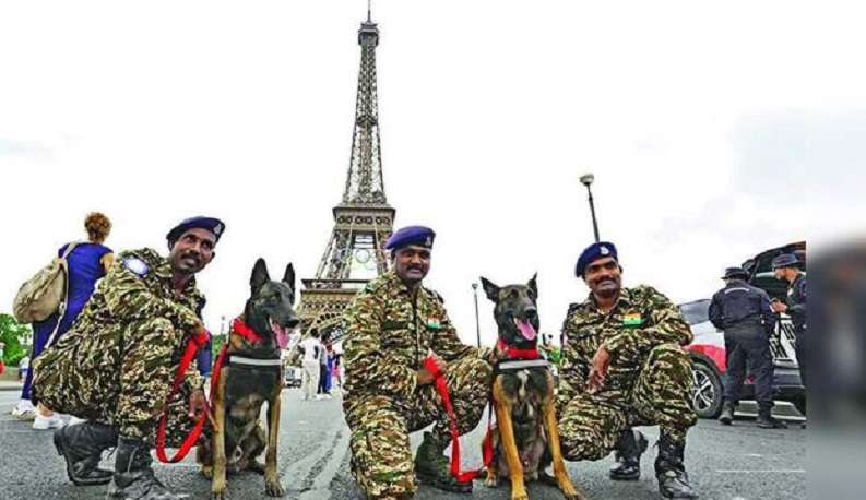 ओलंपिक की सुरक्षा में तैनात ITBP की K9 टीम