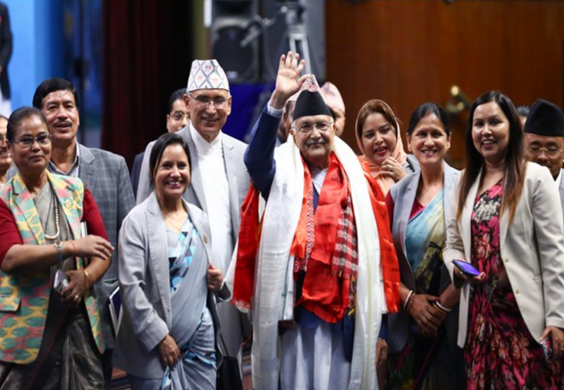 Nepal PM KP Sharma Oli secures two-third majority in vote of confidence