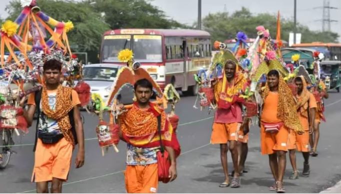 कांवड़ यात्रा को लेकर ट्रैफिक डायवर्जन प्लान लागू।