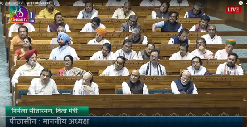 Lok Sabha in session