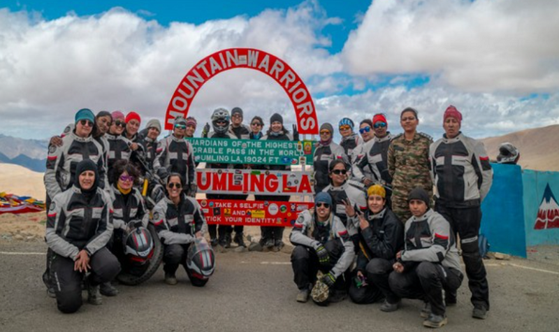 All women bike rally organized on Kargil Vijay Diwas