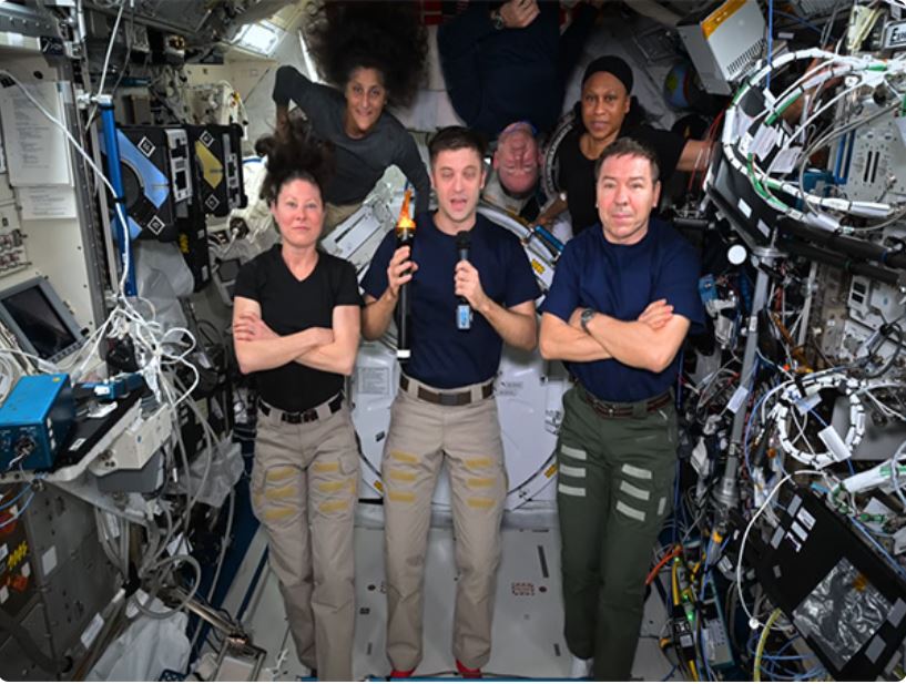 NASA astronauts play "Out-of-the-world" Olympic sports