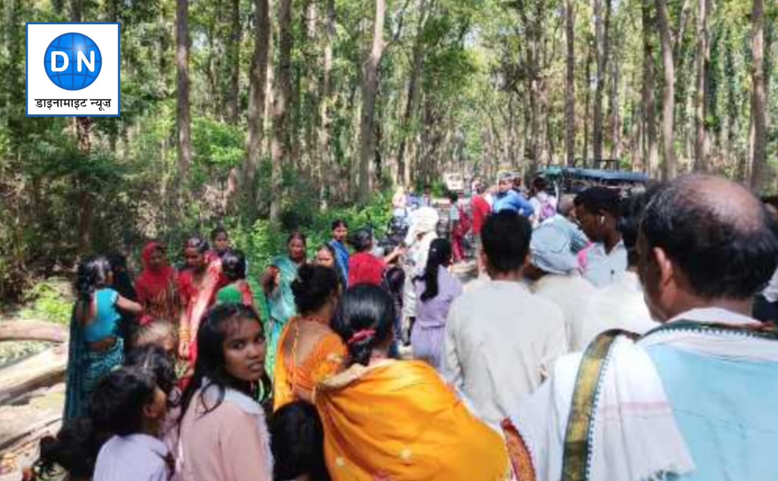 श्रद्धालुओं पर गिरा पेड़