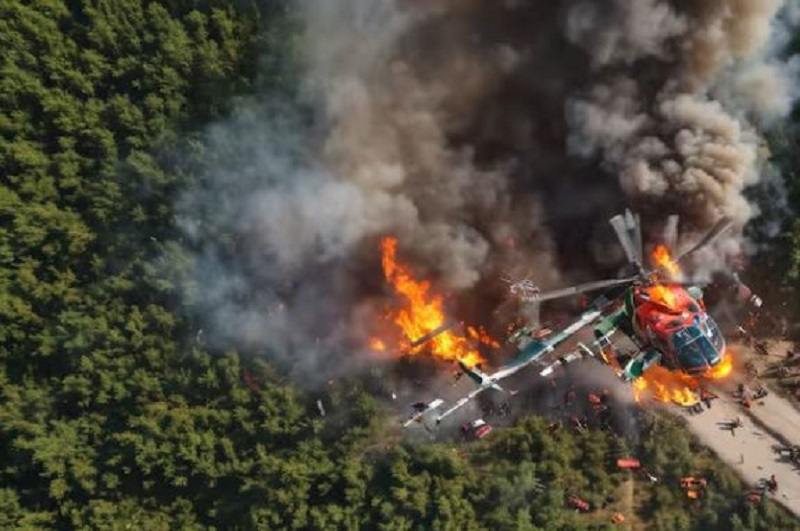 An Air Dynasty chopper crashed in Nepal