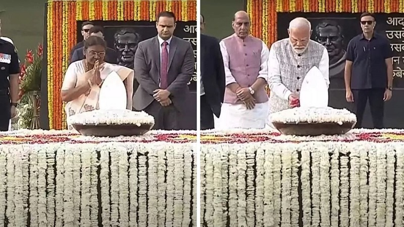 President Murmu and PM Modi pay tributes to Vajpayee at 'Sadaiv Atal'