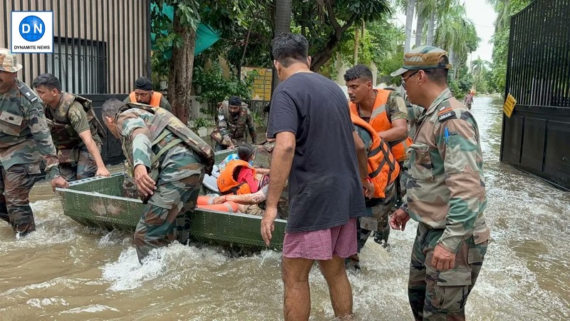 Relief operations by Army in Gujarat