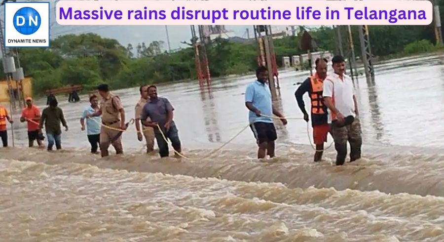 Heavy rains in Telangana